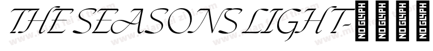 THE SEASONS LIGHT字体转换